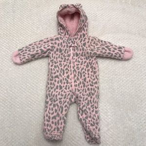 Carter’s Pink Cheetah Winter Footies